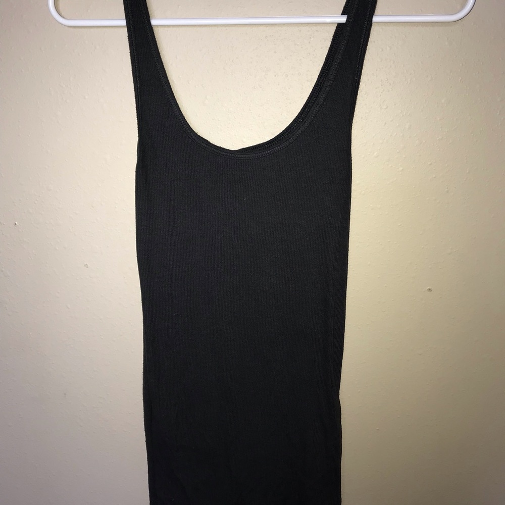 american eagle dark gray tank top
